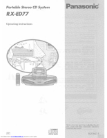 Panasonic - RX-ED77 - Operating Instructions-0